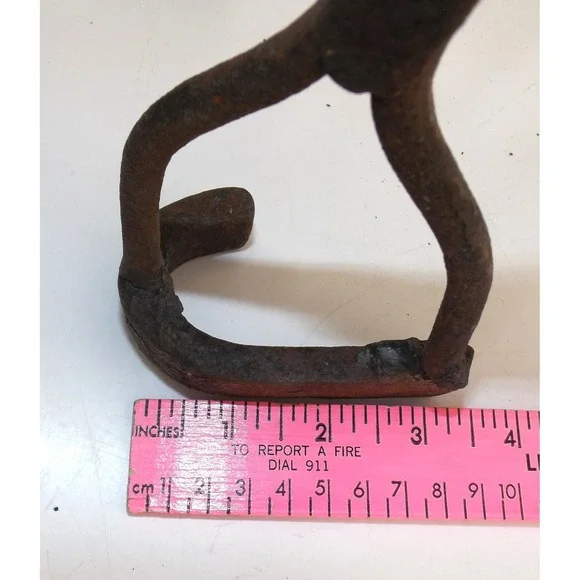Retired Authentic Western Montana Cattle Branding Iron J - 3' letter/41 iron